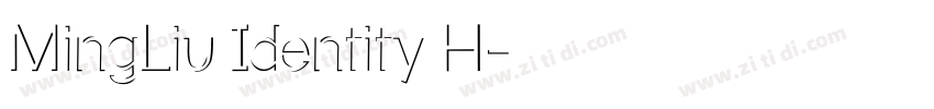 MingLiu Identity H字体转换